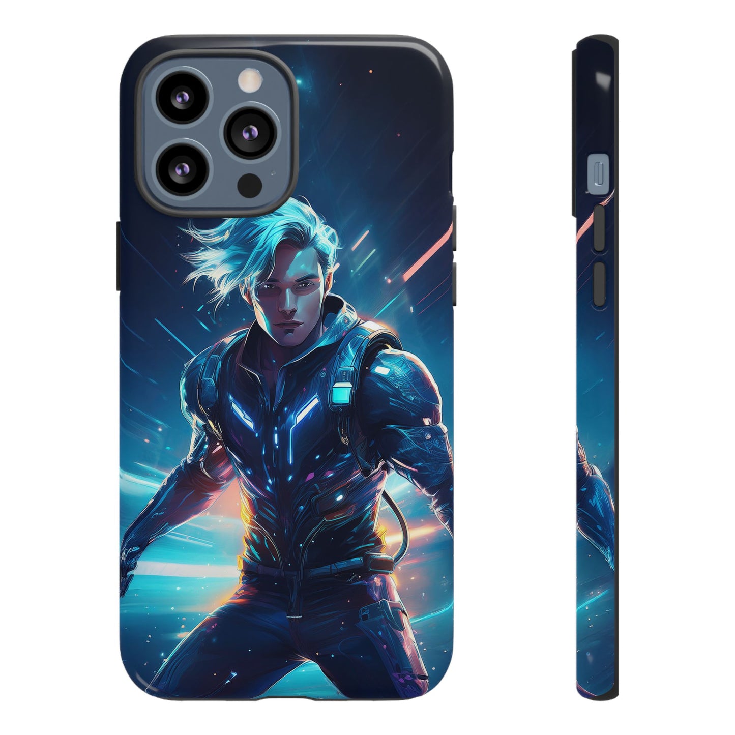 Futuristic Cyberpunk Male Cell Phone Case 024