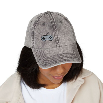 Retro Game Controller Vintage Hat – Embroidered Gamer Hat for Vintage Video Game Lovers and 90s Nostalgia