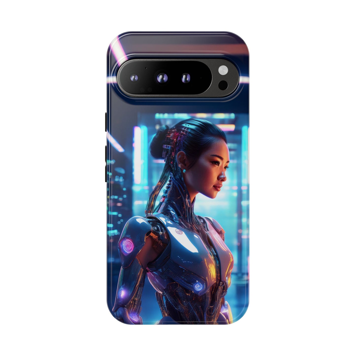 Futuristic Human Android Hybrid Cell Phone Case 013