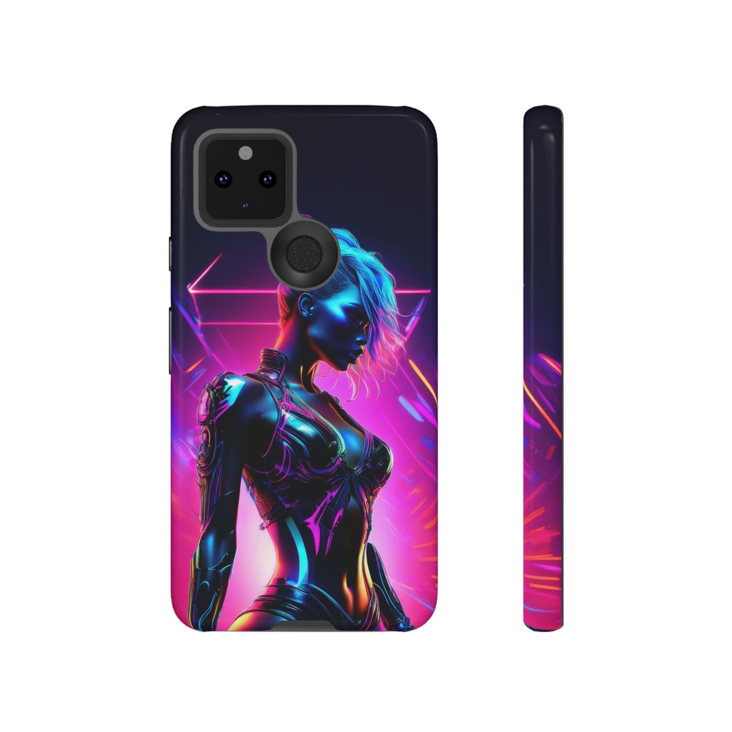 Futuristic Cyberpunk Female Cell Phone Case 017