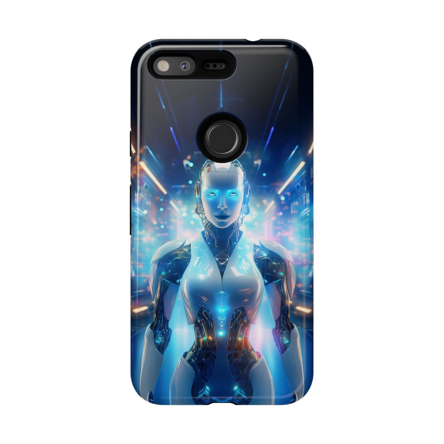 Futuristic Human Android Hybrid Cell Phone Case 012