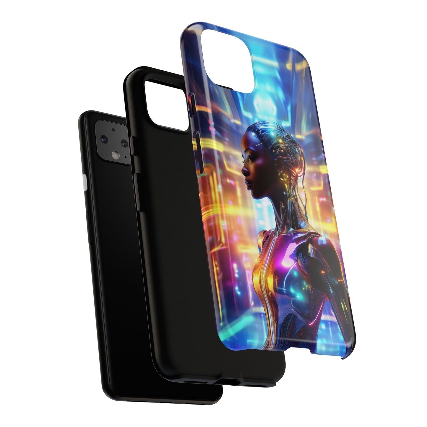 Futuristic Human Android Hybrid Cell Phone Case 011