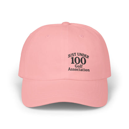 Just Under 100 Golf Classic Dad Hat – Embroidered Funny Golf Hat for Weekend Golfers and Casual Fairway Vibes. Black Letters
