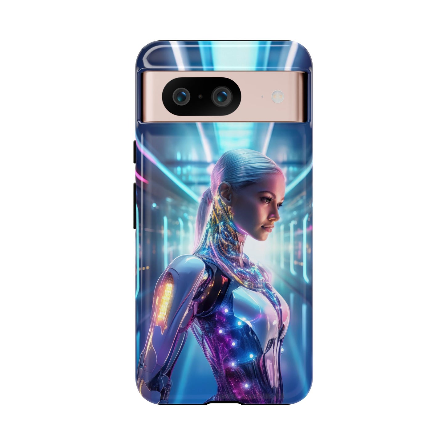 Futuristic Human Android Hybrid Cell Phone Case 015