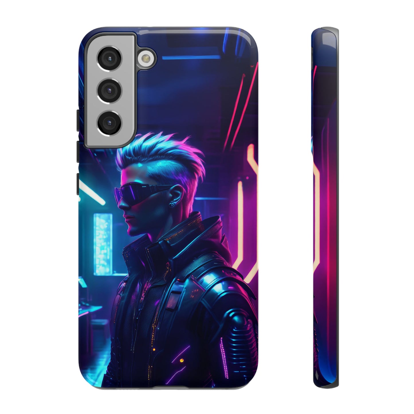 Futuristic Cyberpunk Male Cell Phone Case 002