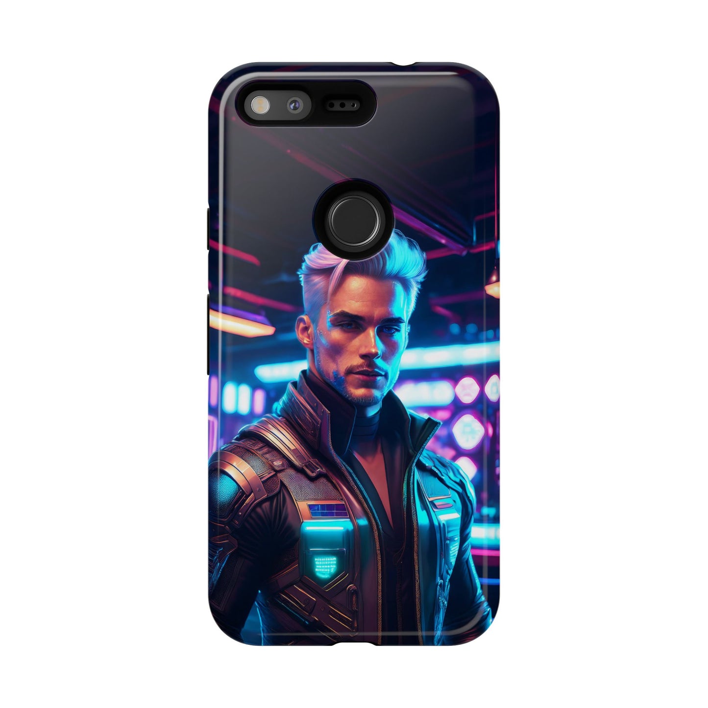 Futuristic Cyberpunk Male Cell Phone Case 008