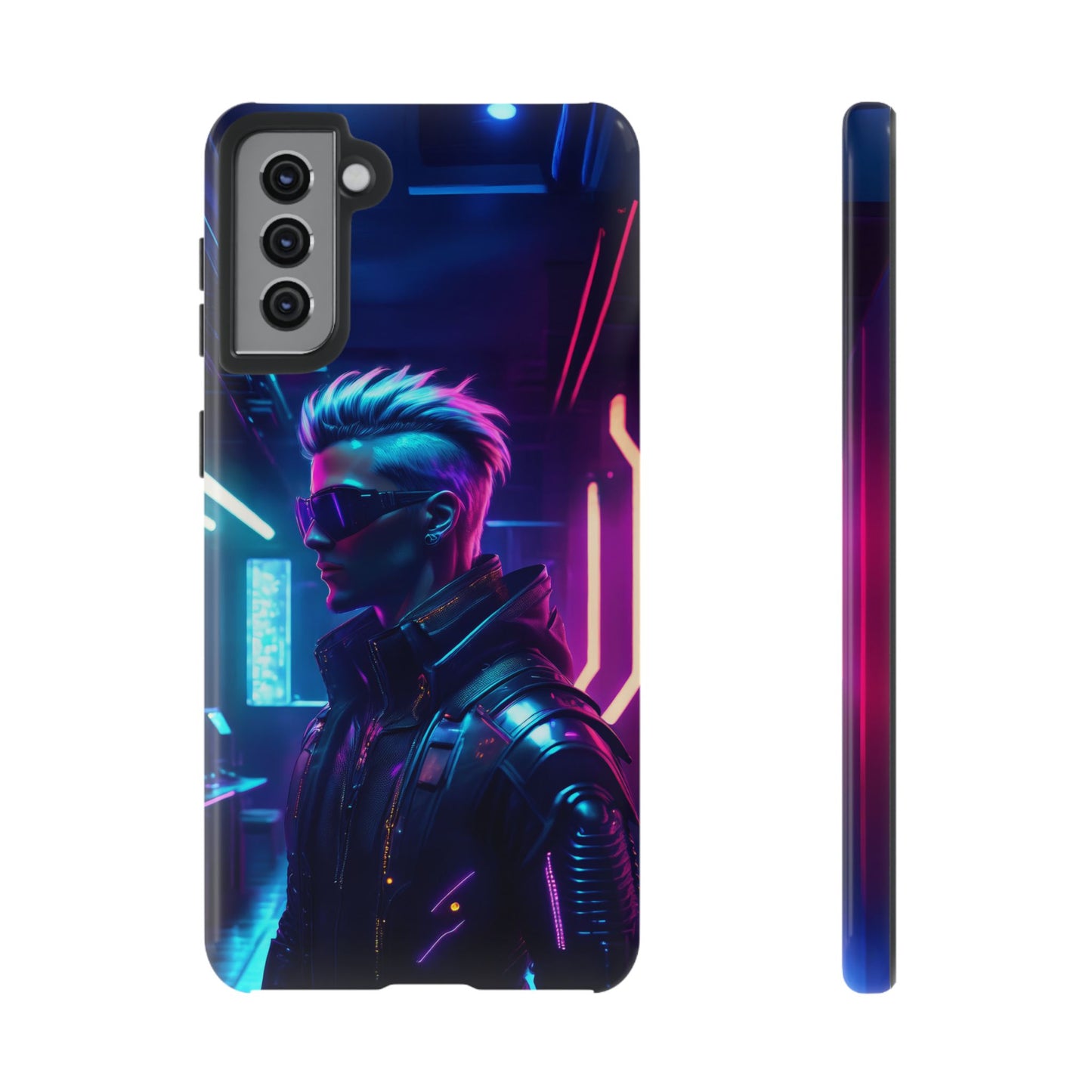 Futuristic Cyberpunk Male Cell Phone Case 002