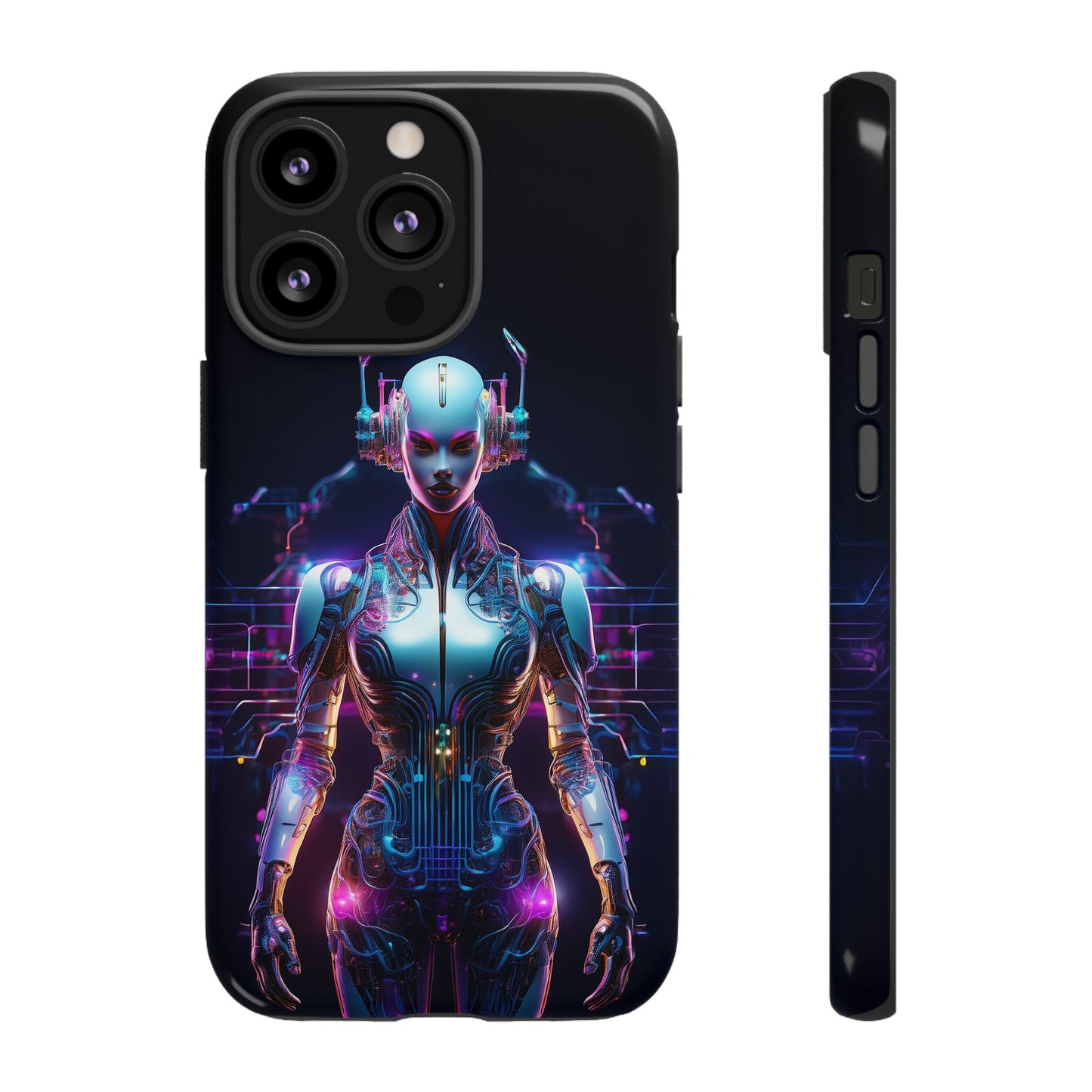 Futuristic Human Android Hybrid Cell Phone Case 001