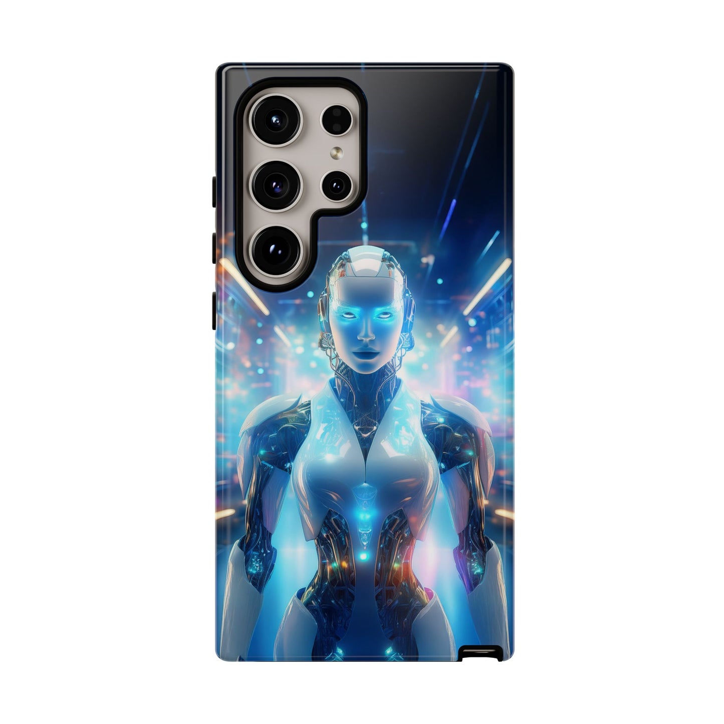 Futuristic Human Android Hybrid Cell Phone Case 012