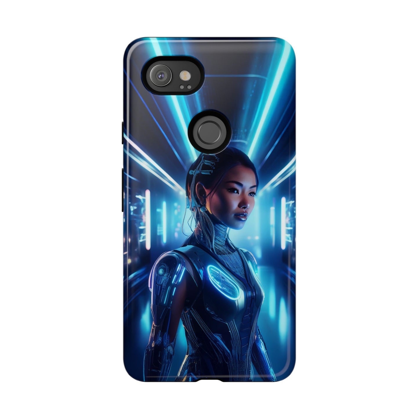 Futuristic Human Android Hybrid Cell Phone Case 004