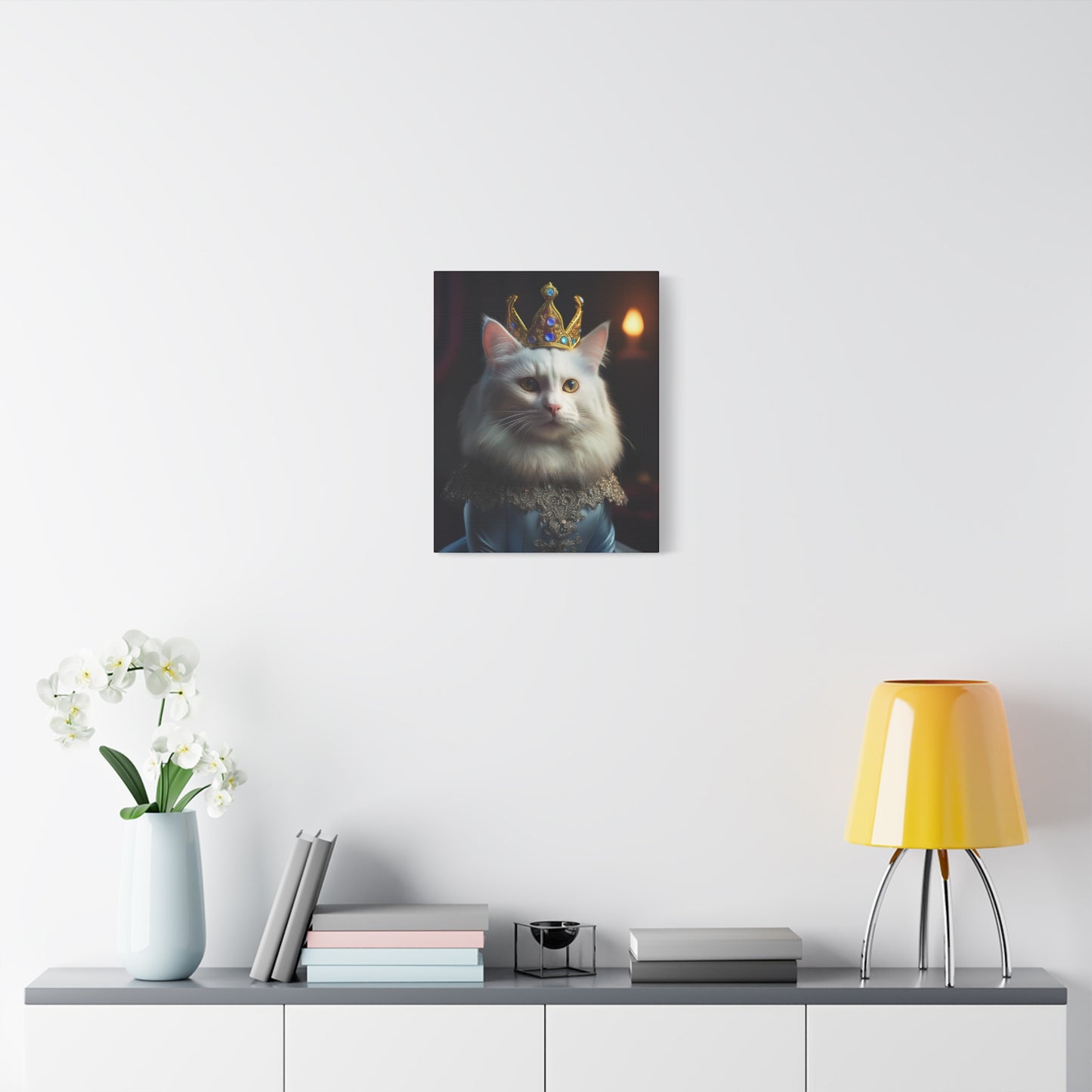 Her Royal Meowjesty Canvas Art | Stretched Matte Wall Decor 003