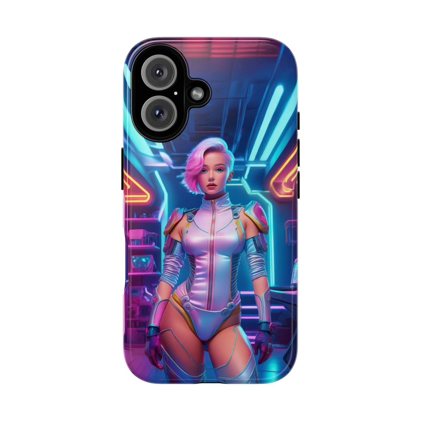 Futuristic Cyberpunk Female Cell Phone Case 002