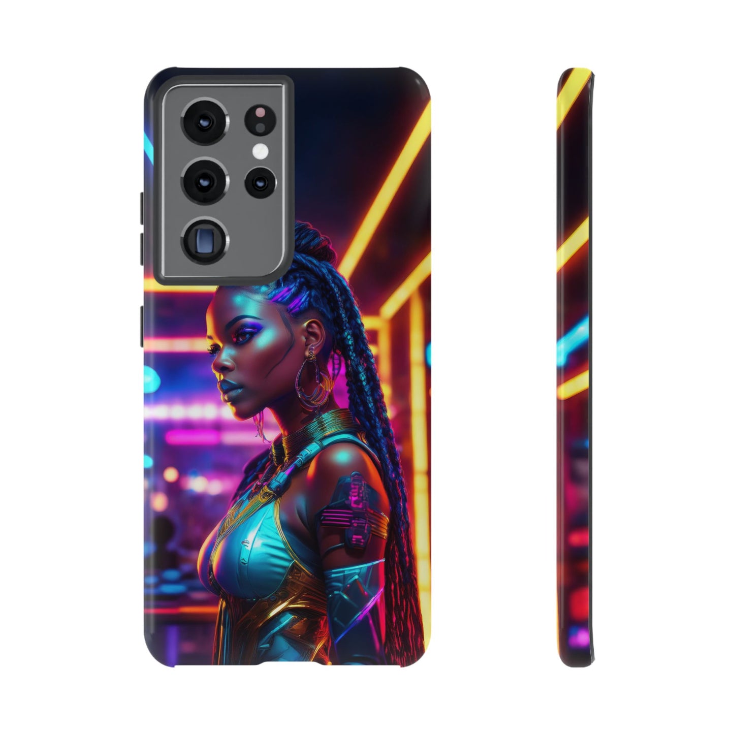 Futuristic Cyberpunk Female Cell Phone Case 006