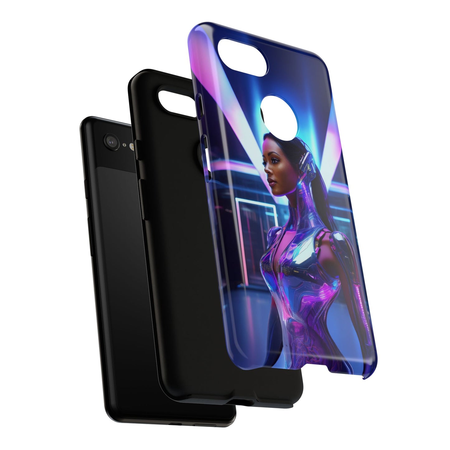 Futuristic Human Android Hybrid Cell Phone Case 017