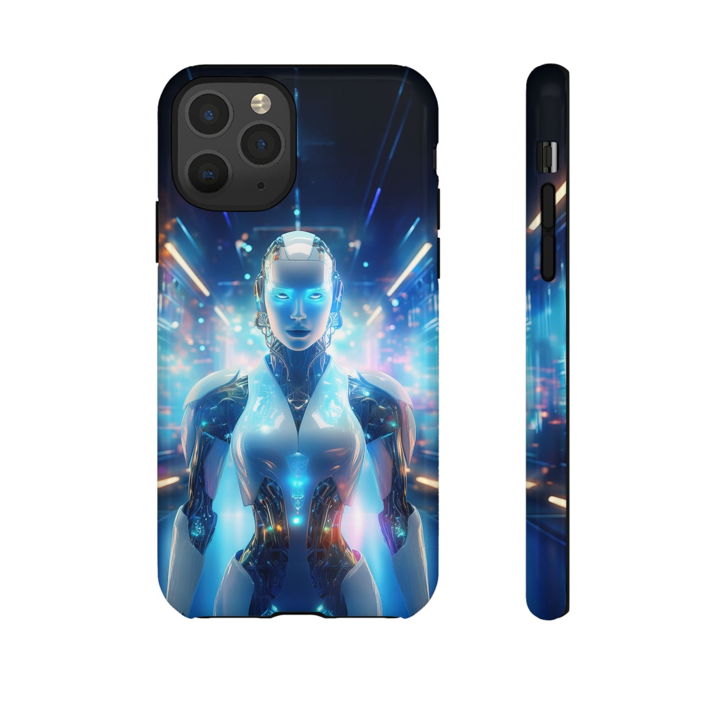 Futuristic Human Android Hybrid Cell Phone Case 012