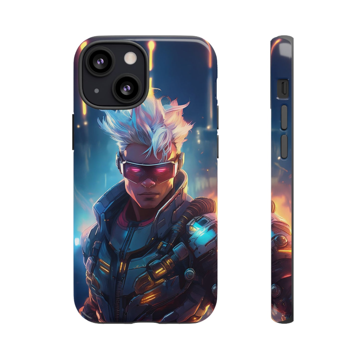 Futuristic Cyberpunk Male Cell Phone Case 018