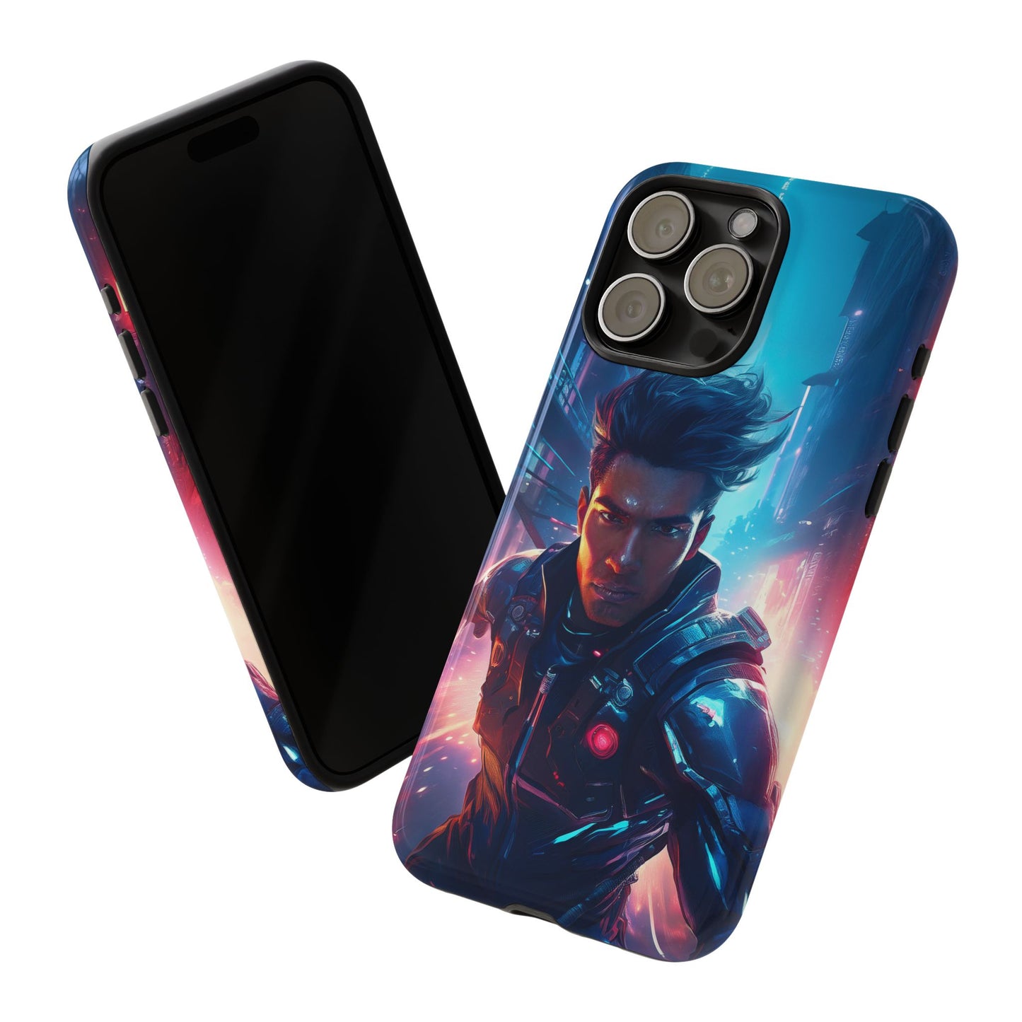 Futuristic Cyberpunk Male Cell Phone Case 017