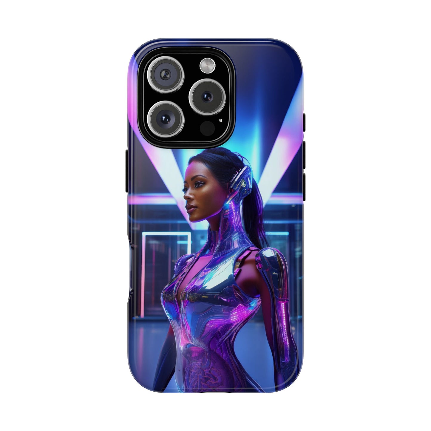 Futuristic Human Android Hybrid Cell Phone Case 017