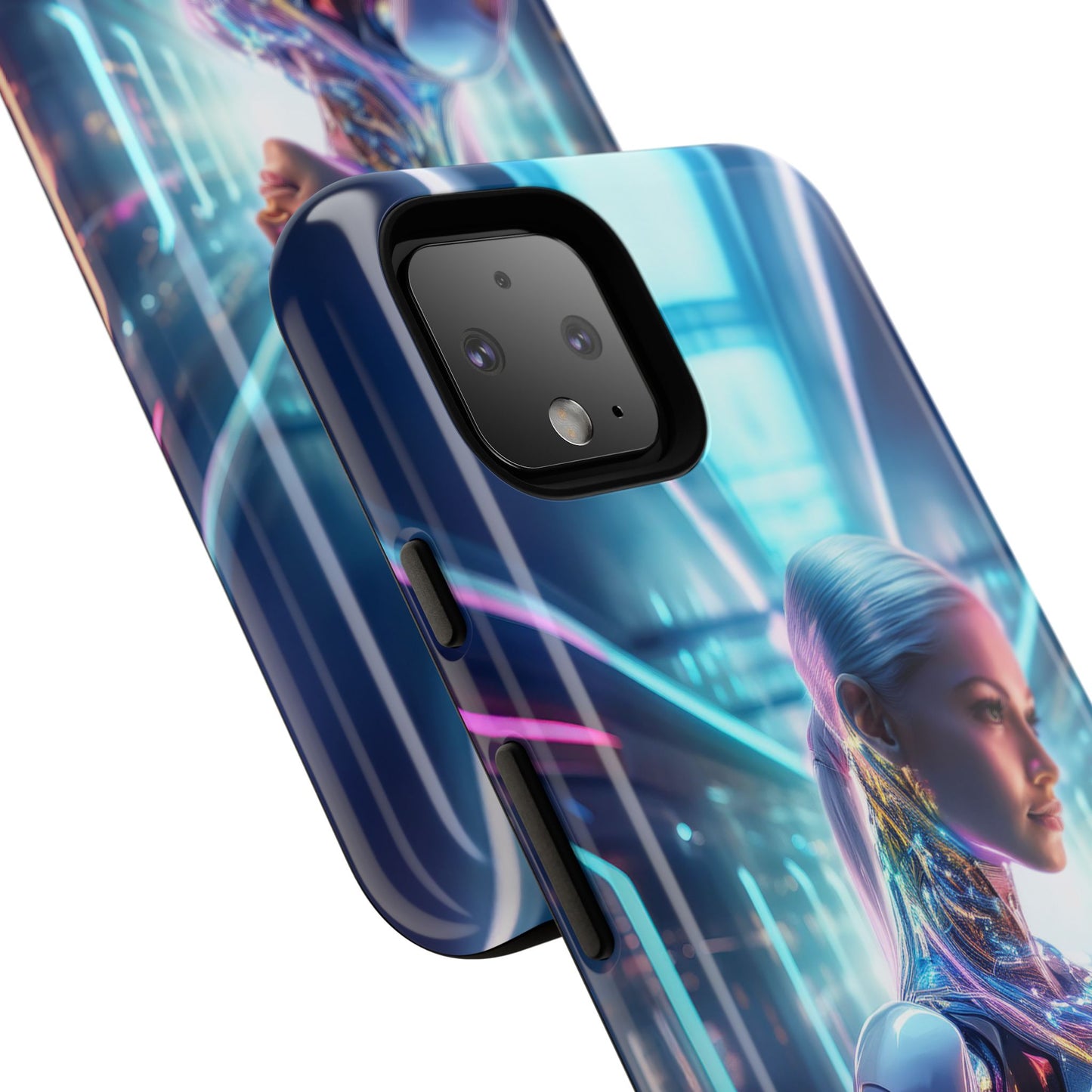 Futuristic Human Android Hybrid Cell Phone Case 015