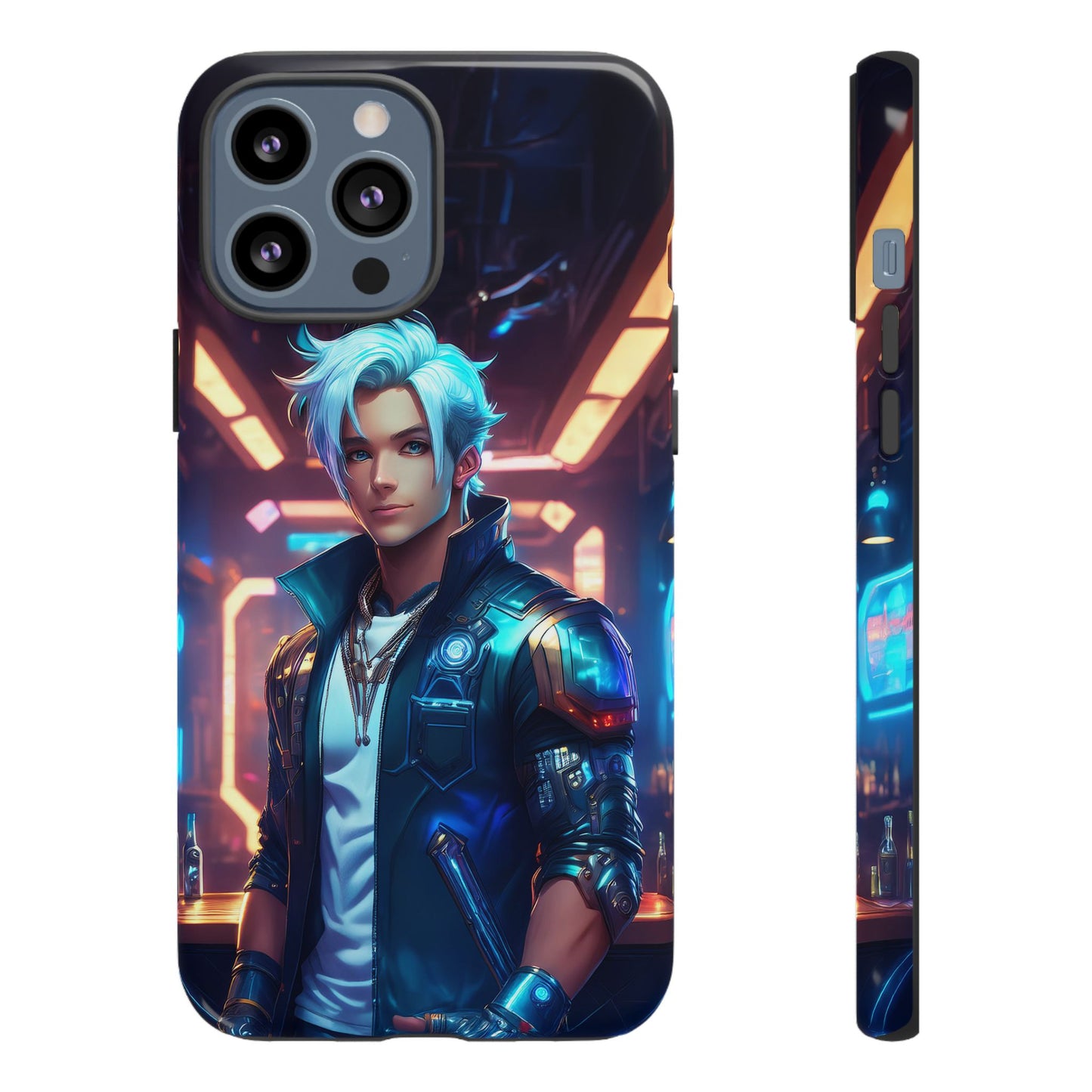 Futuristic Cyberpunk Male Cell Phone Case 009