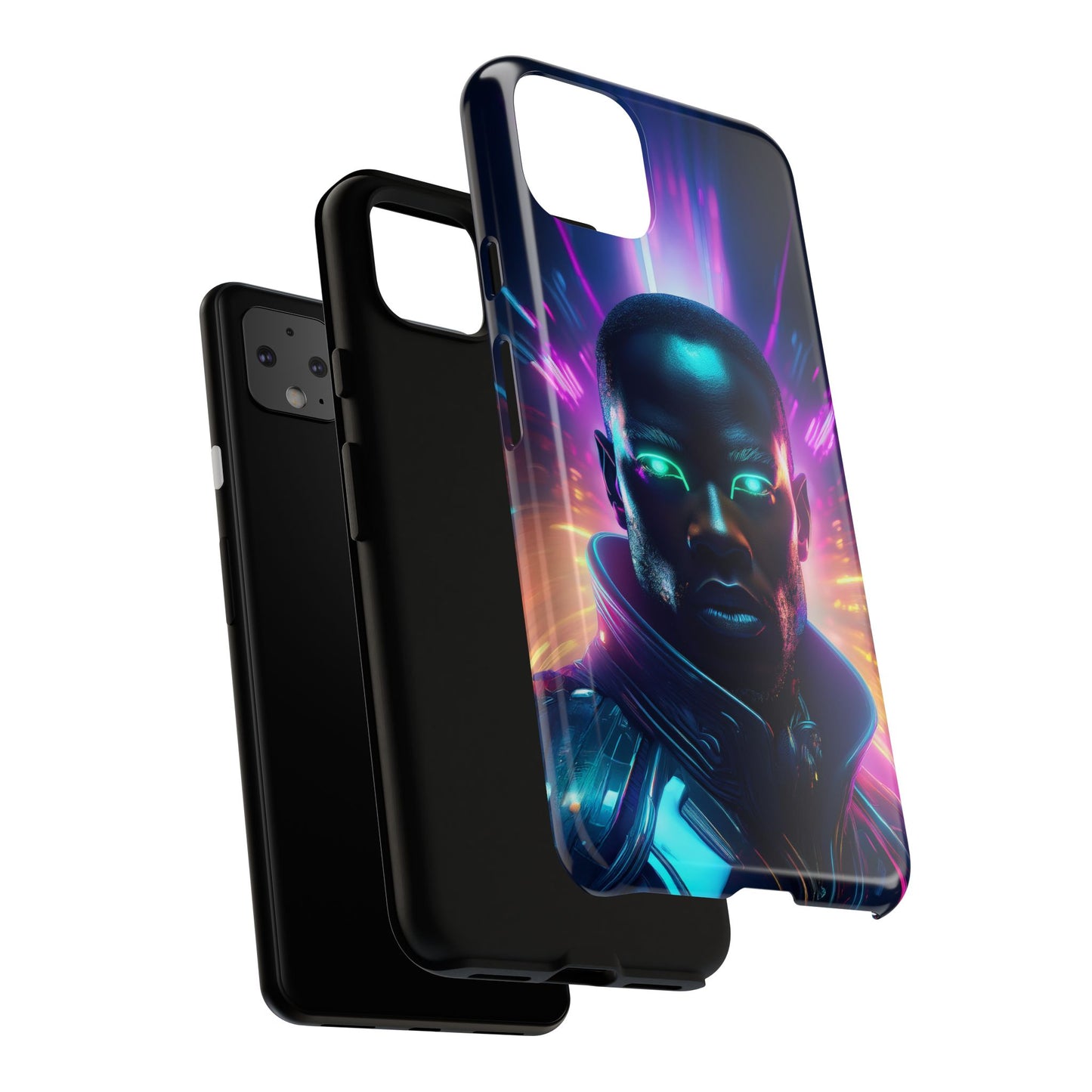 Futuristic Cyberpunk Male Cell Phone Case 022