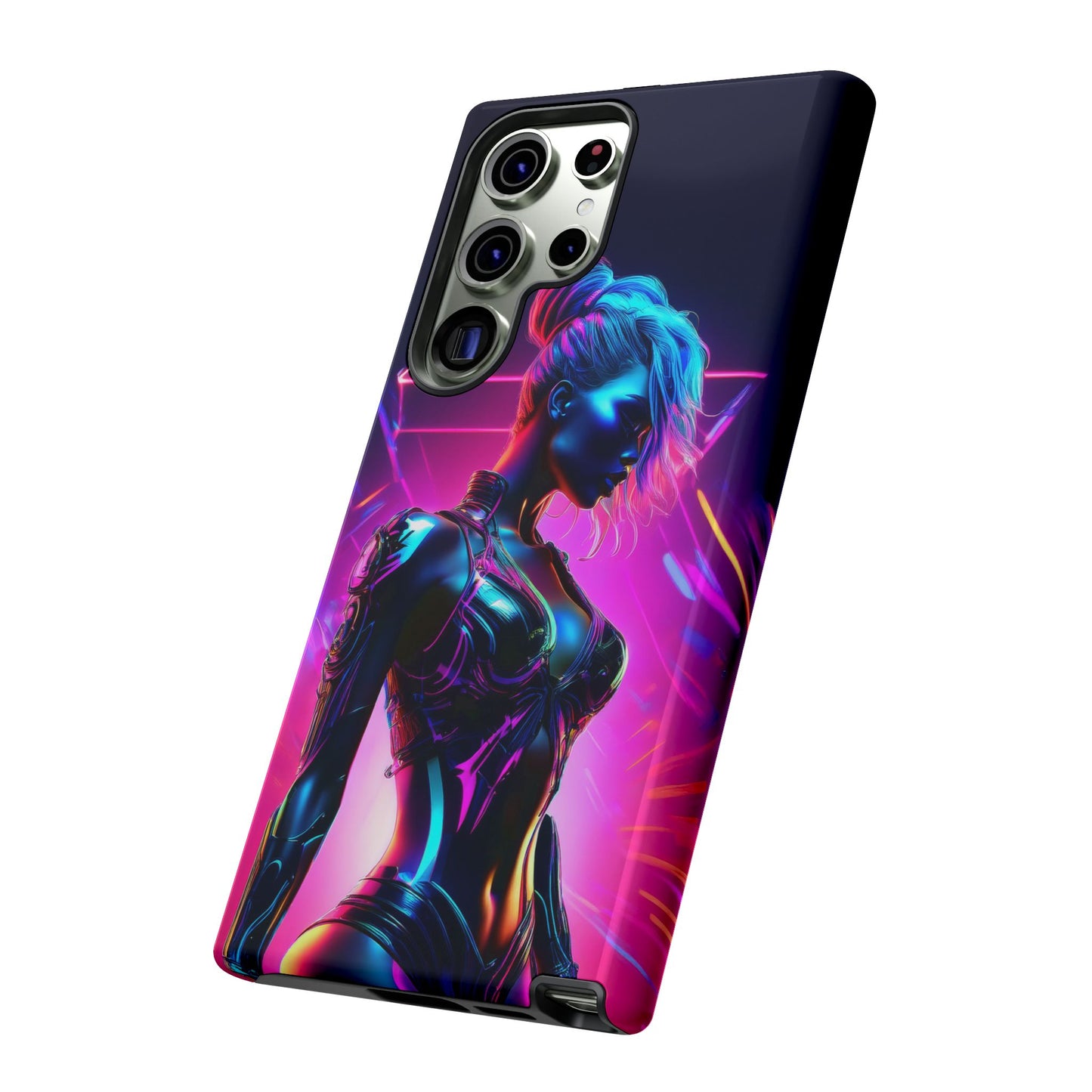 Futuristic Cyberpunk Female Cell Phone Case 017