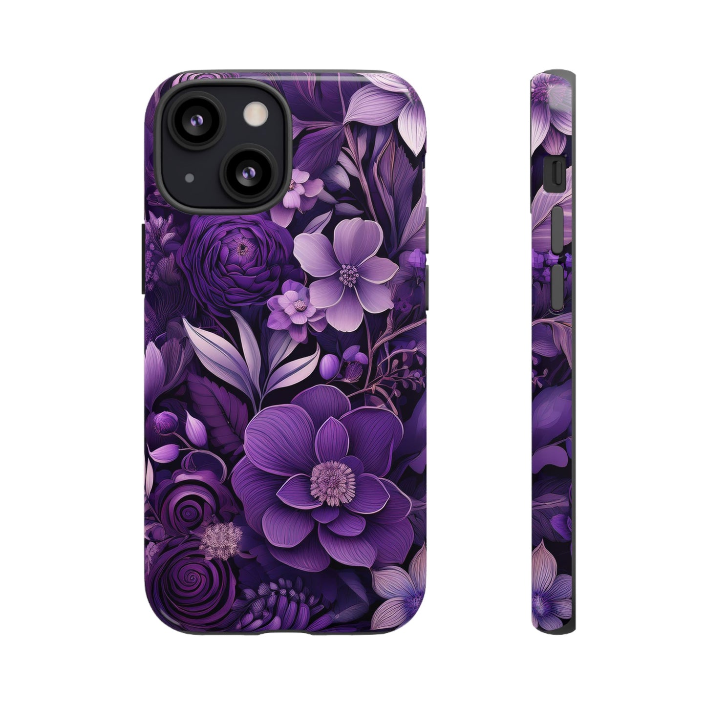 Purple Florals Tough Cases