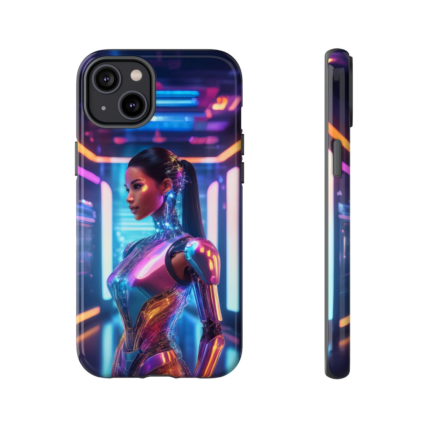 Futuristic Human Android Hybrid Cell Phone Case 016