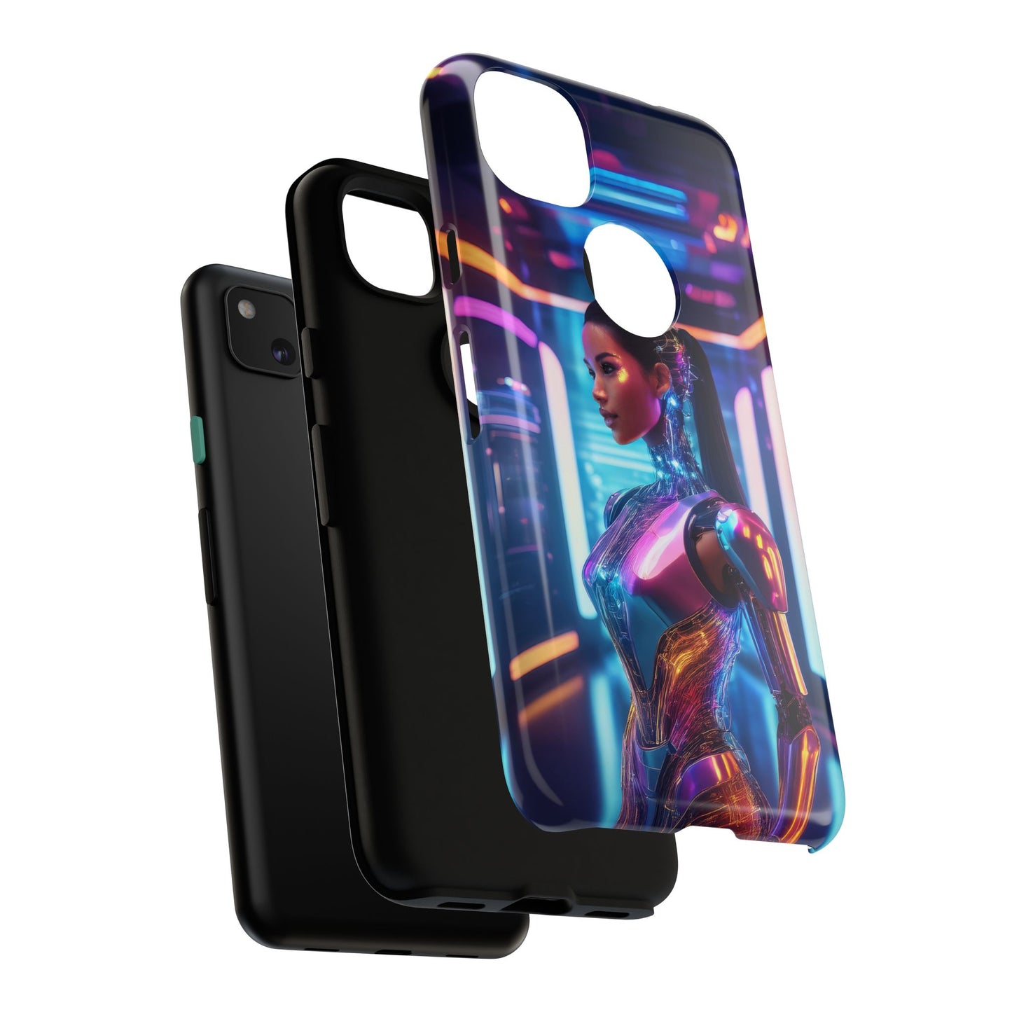 Futuristic Human Android Hybrid Cell Phone Case 016