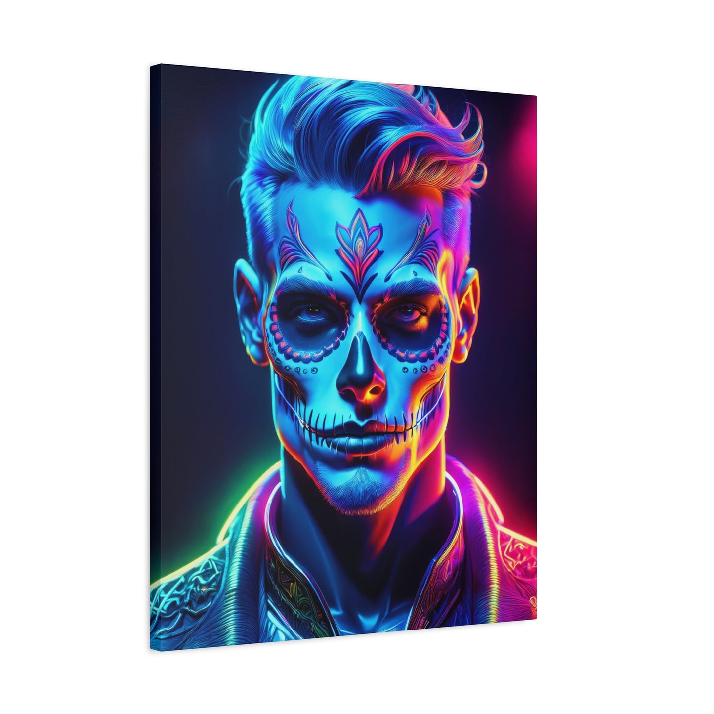 Dia de los Muertos Canvas Art | Day of the Dead - Stretched Matte Wall Decor 008