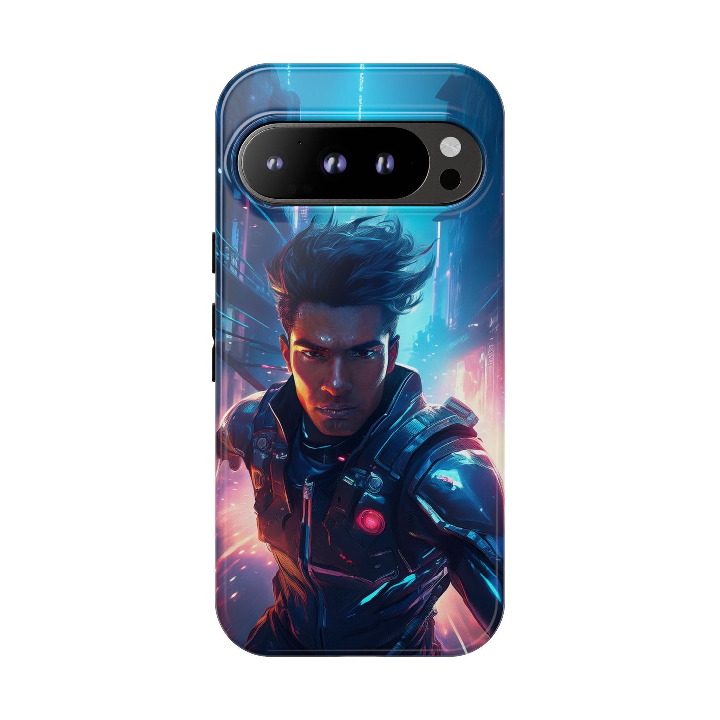 Futuristic Cyberpunk Male Cell Phone Case 017