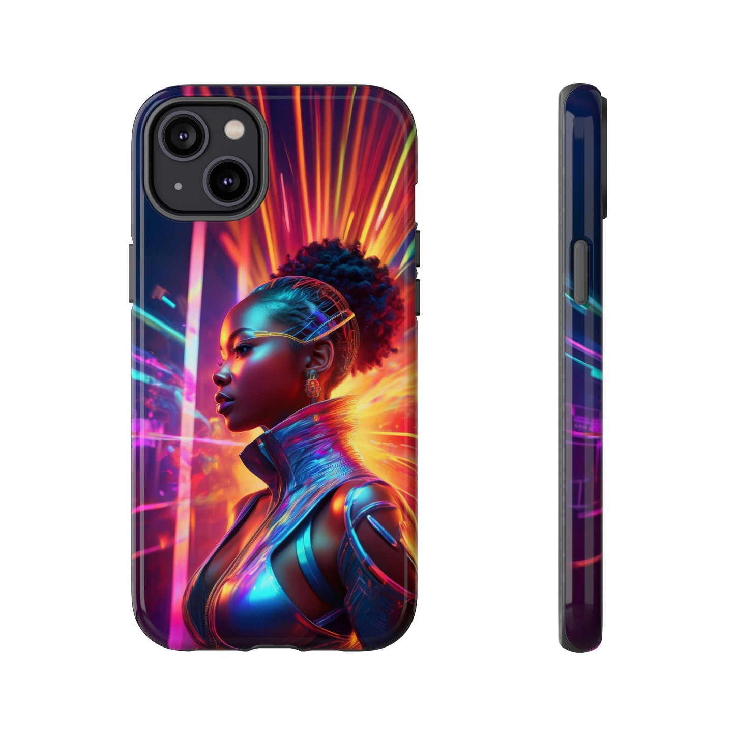 Futuristic Cyberpunk Female Cell Phone Case 001