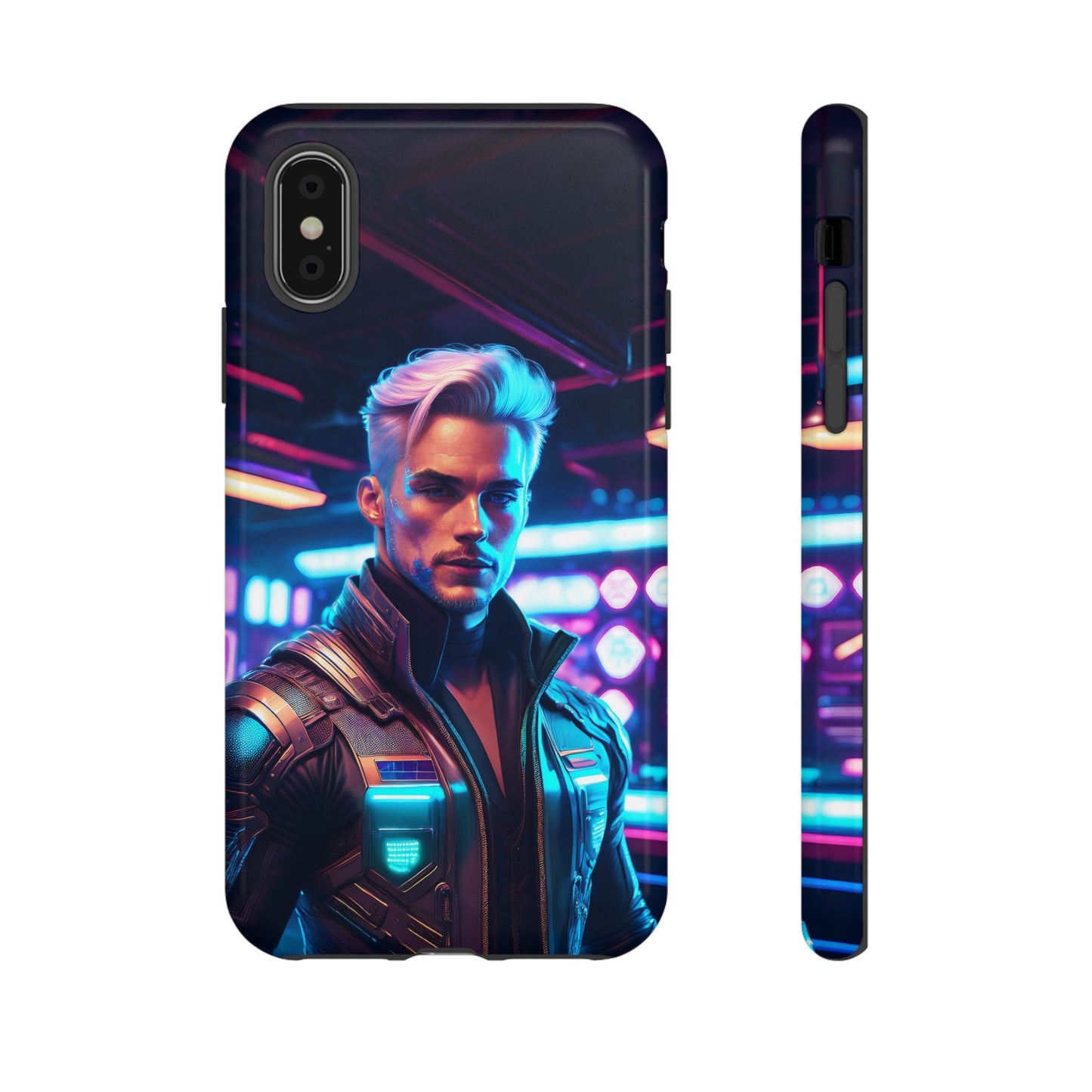 Futuristic Cyberpunk Male Cell Phone Case 008