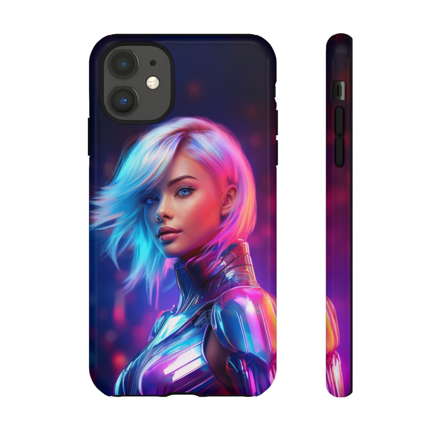 Futuristic Cyberpunk Female Cell Phone Case 028