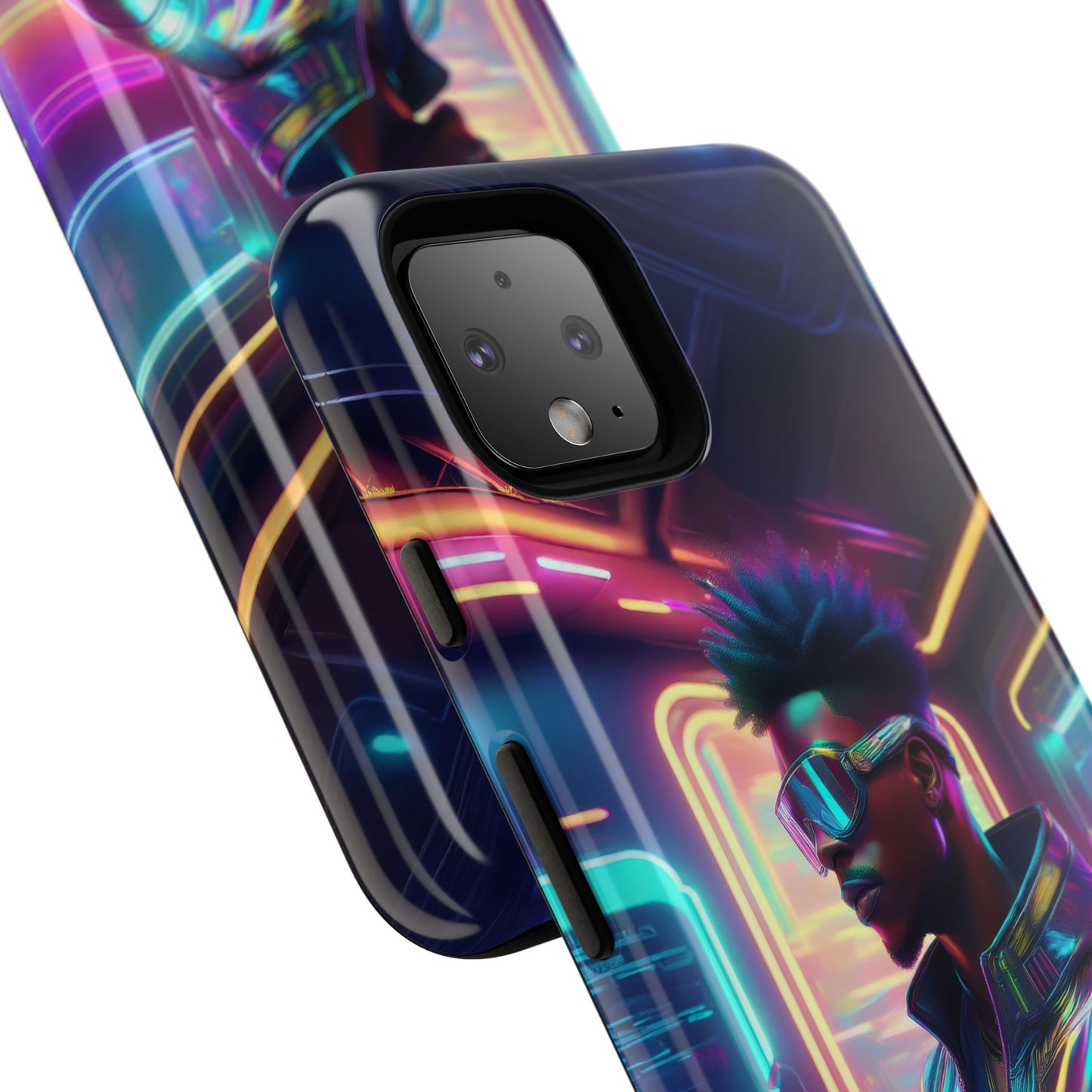 Futuristic Cyberpunk Male Cell Phone Case 004