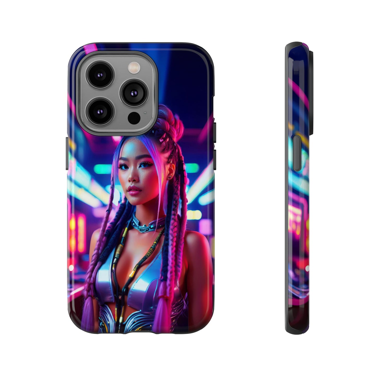 Futuristic Cyberpunk Female Cell Phone Case 008