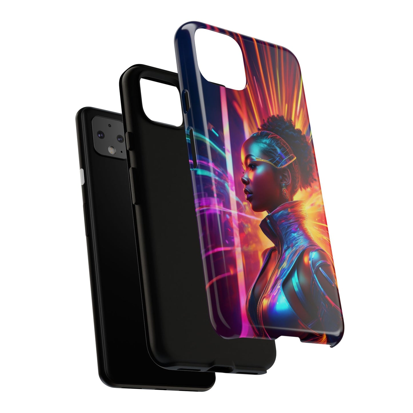 Futuristic Cyberpunk Female Cell Phone Case 001