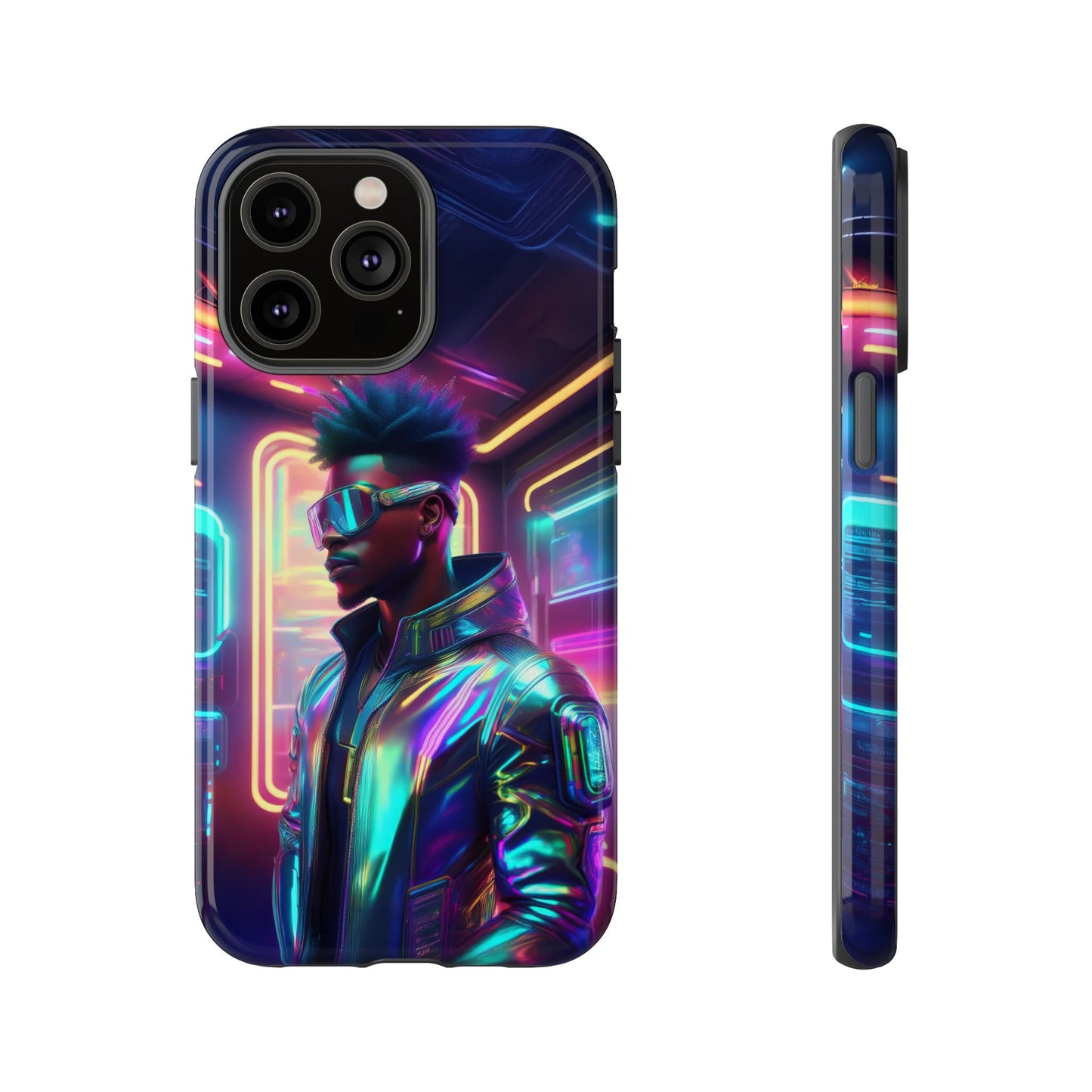 Futuristic Cyberpunk Male Cell Phone Case 004