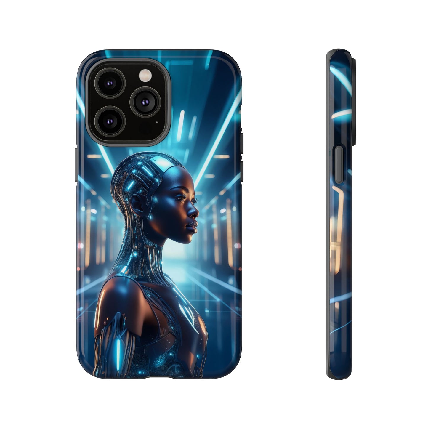 Futuristic Human Android Hybrid Cell Phone Case 003