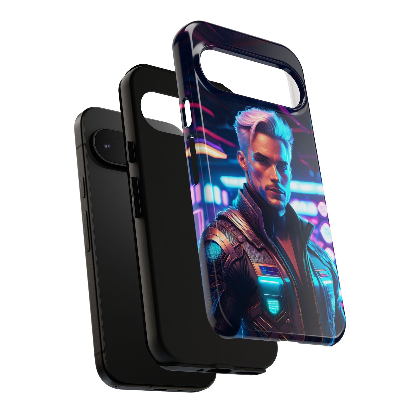 Futuristic Cyberpunk Male Cell Phone Case 008