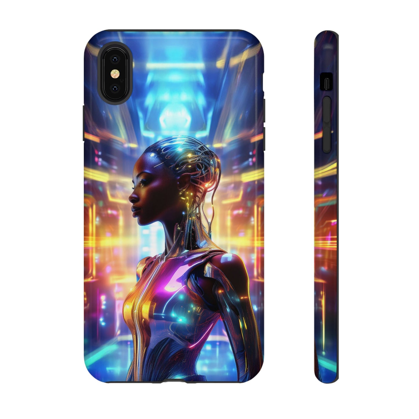 Futuristic Human Android Hybrid Cell Phone Case 011