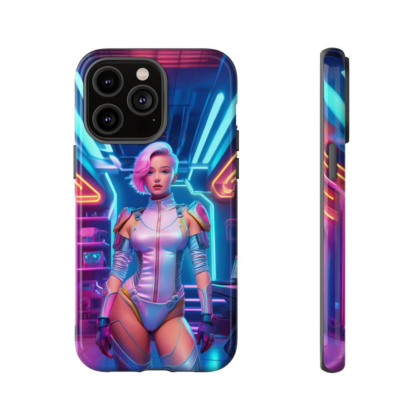 Futuristic Cyberpunk Female Cell Phone Case 002