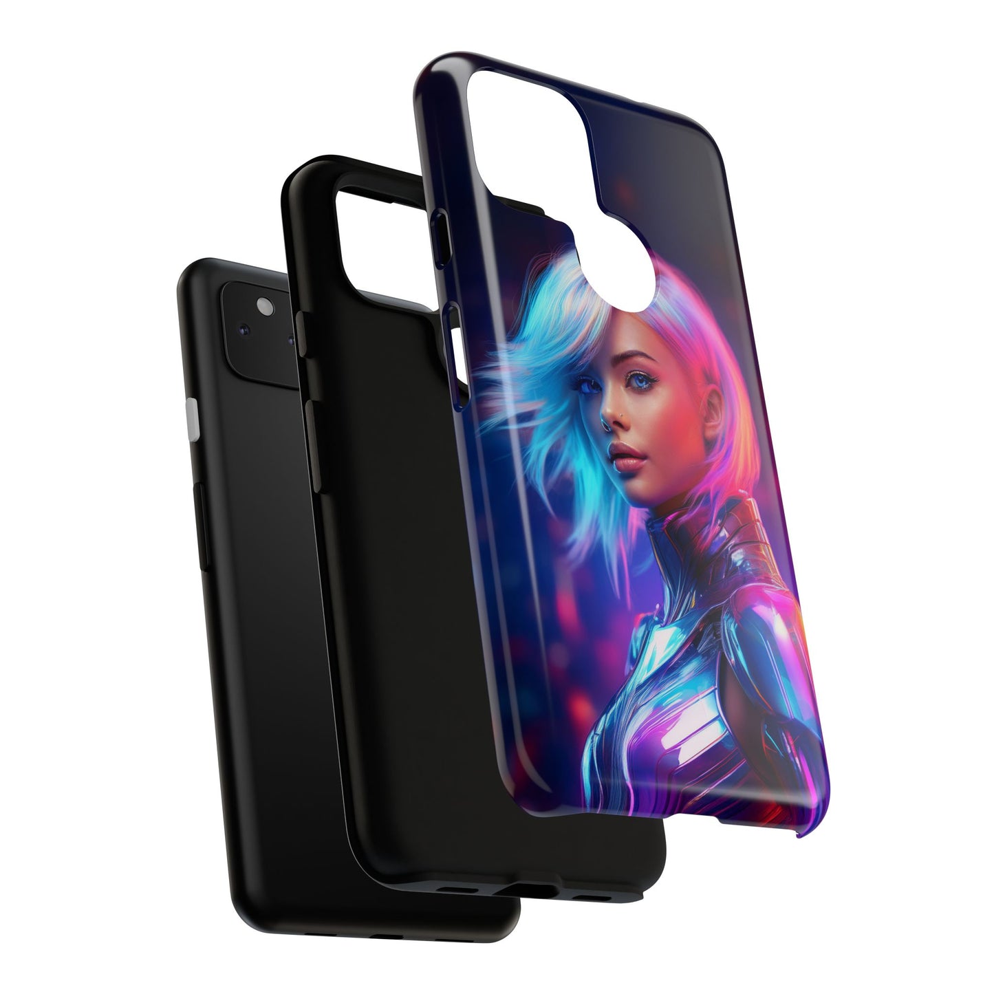 Futuristic Cyberpunk Female Cell Phone Case 028