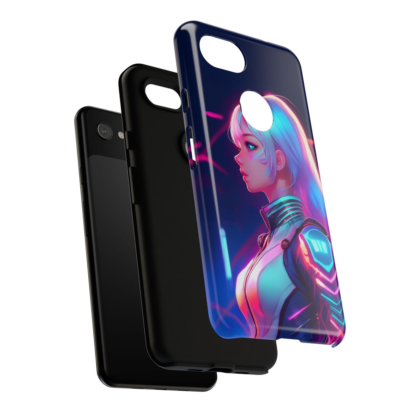 Futuristic Cyberpunk Female Cell Phone Case 009