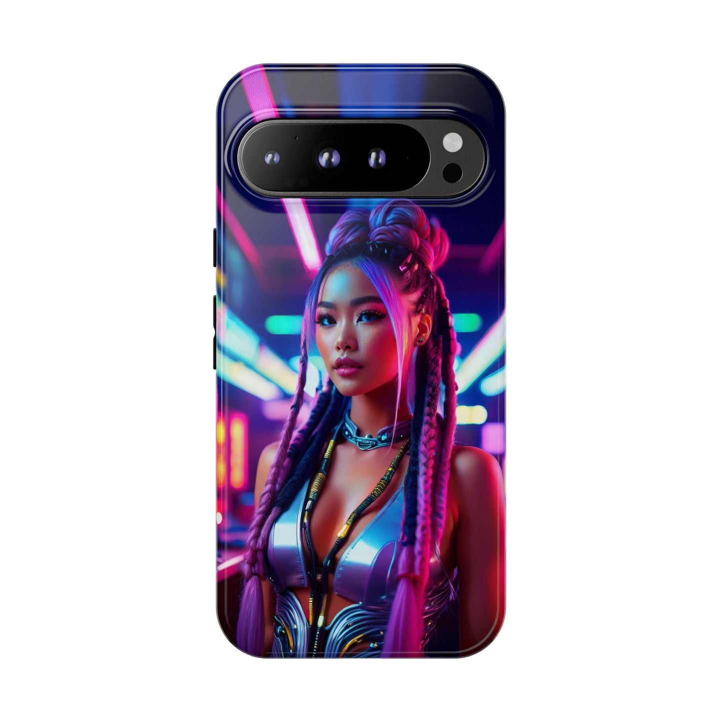 Futuristic Cyberpunk Female Cell Phone Case 008