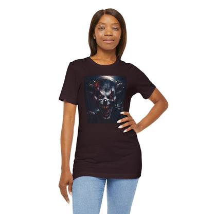 Terrifying Clown Face Halloween Shirt – Haunted Circus Horror Graphic Tee for Halloween Fright Fans