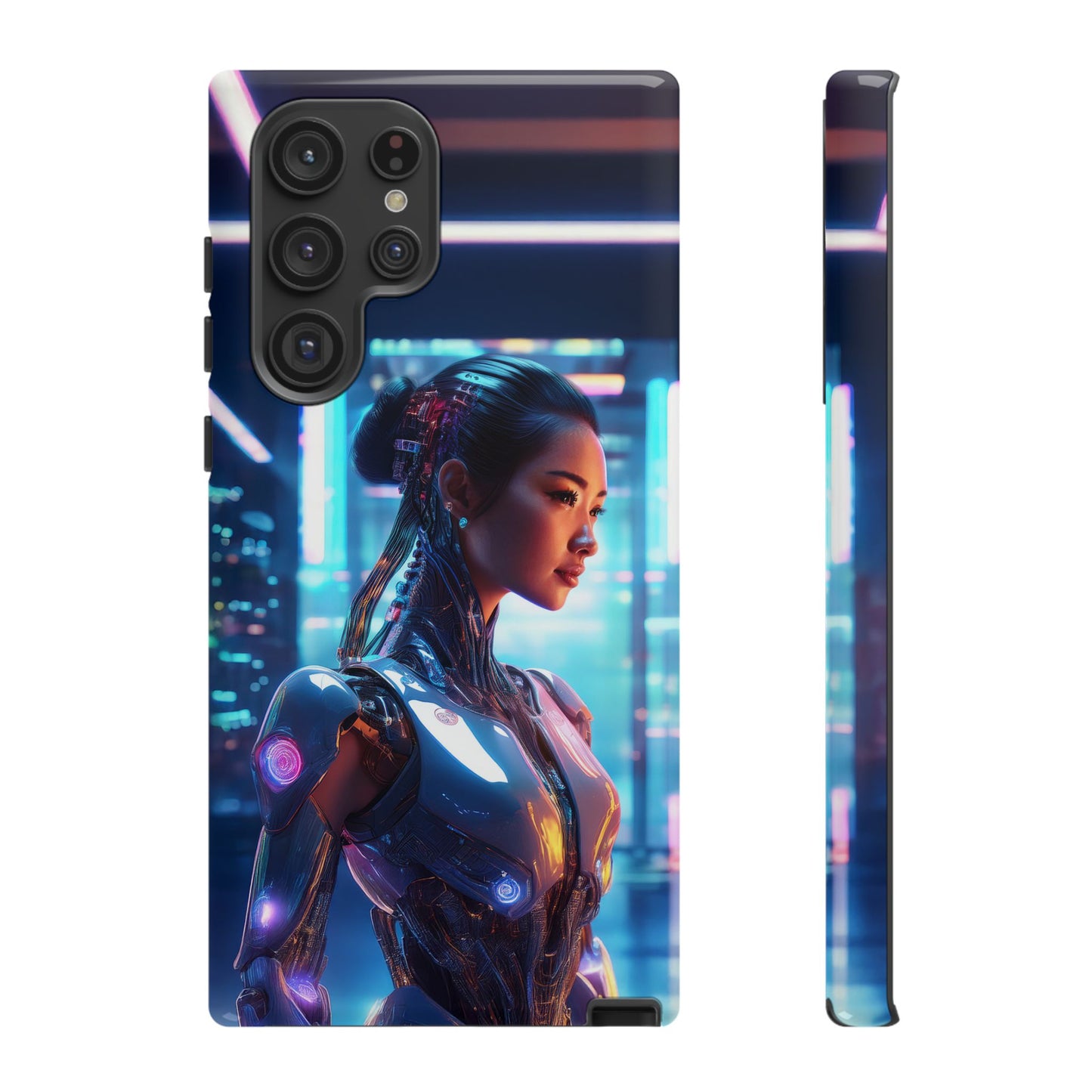 Futuristic Human Android Hybrid Cell Phone Case 013