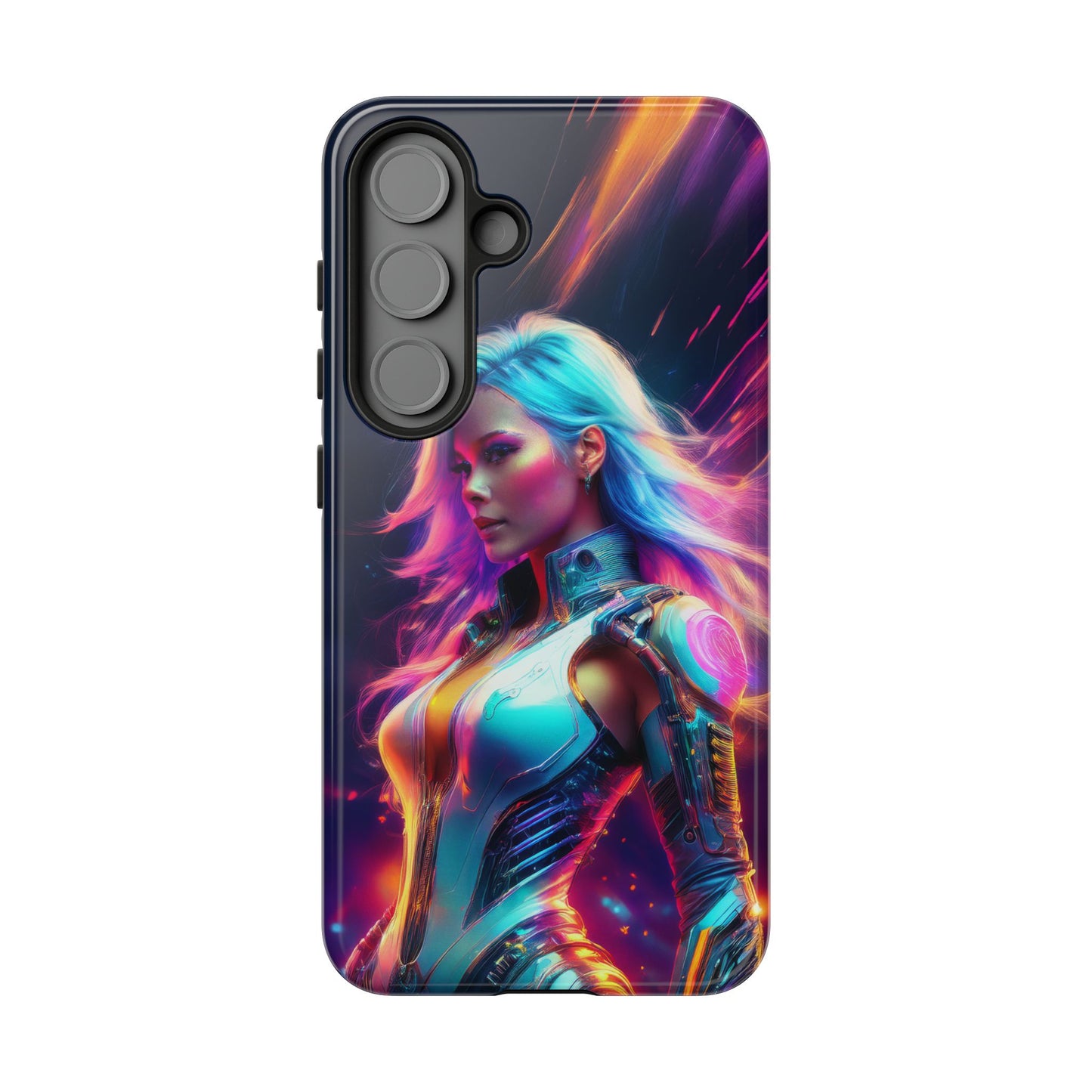 Futuristic Cyberpunk Female Cell Phone Case 012