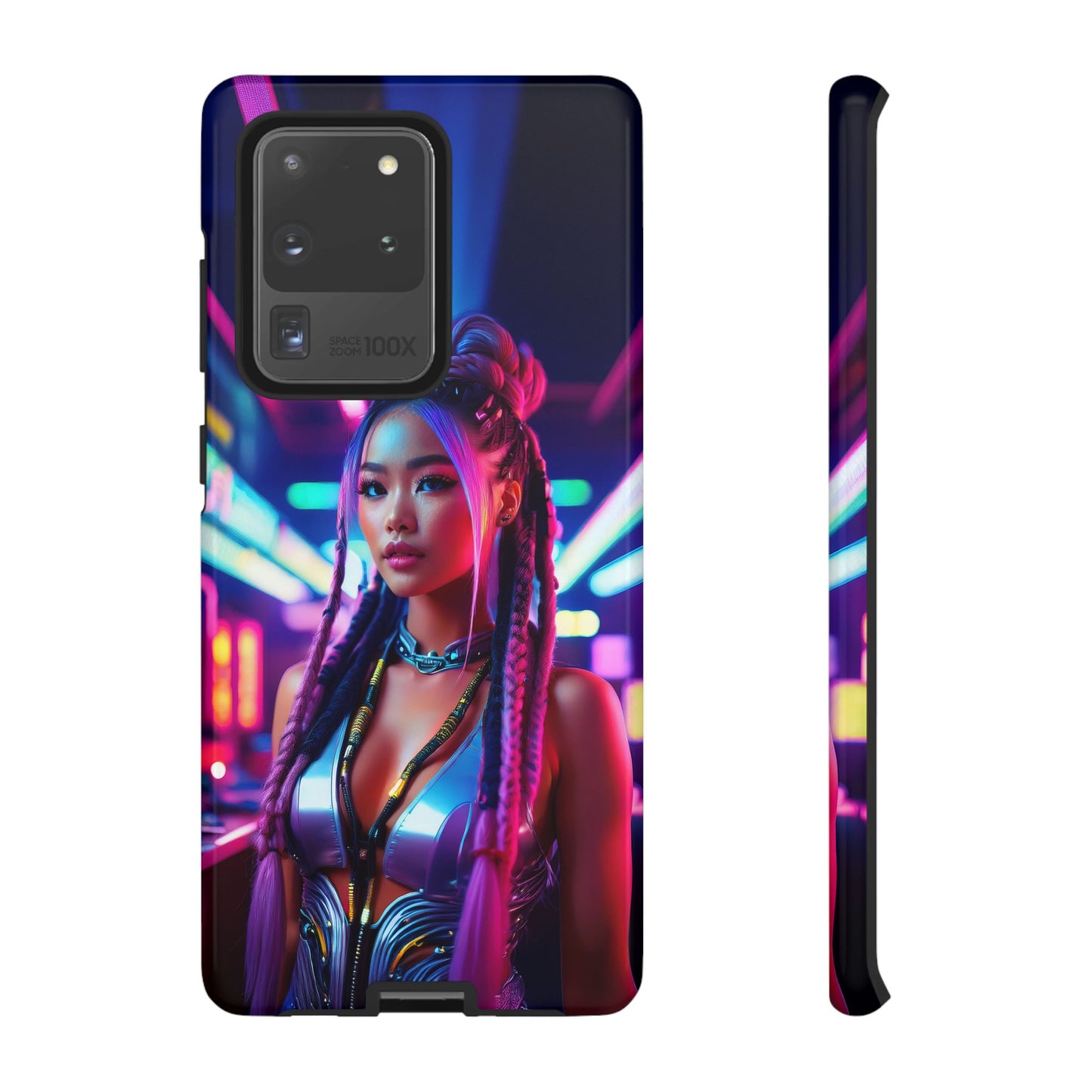 Futuristic Cyberpunk Female Cell Phone Case 008