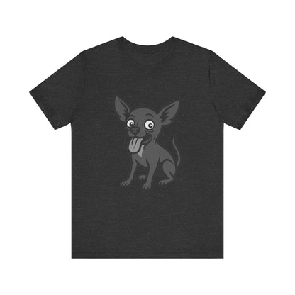 Crazy Chihuahua Graphic Tee Dark Theme – Funny Hyper Dog Vector Design for Bold Personalities